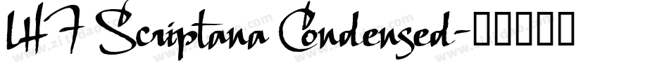 LHF Scriptana Condensed字体转换